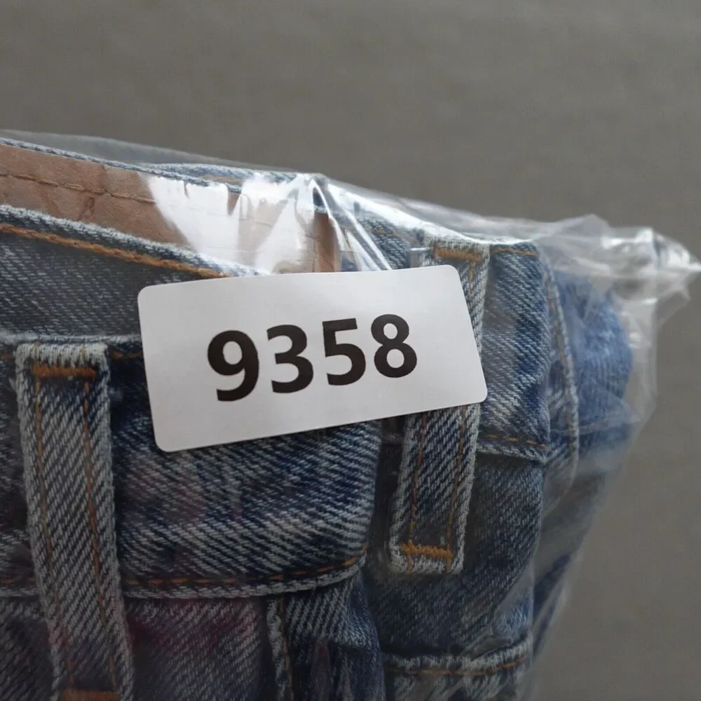 VTG Levi 505 Shorts Men 42 Regular Fit Blue Denim Medium Wash Casual Blackwing